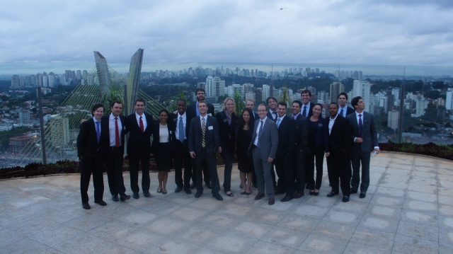 The group on the roof of a newly completed building by Tishman SpeyerPhoto by Andrea Sulyanto